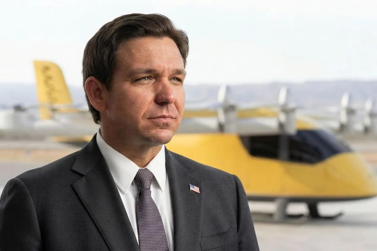 Ron DeSantis comparó los taxis aéreos de Florida con una escena de Volver al futuro