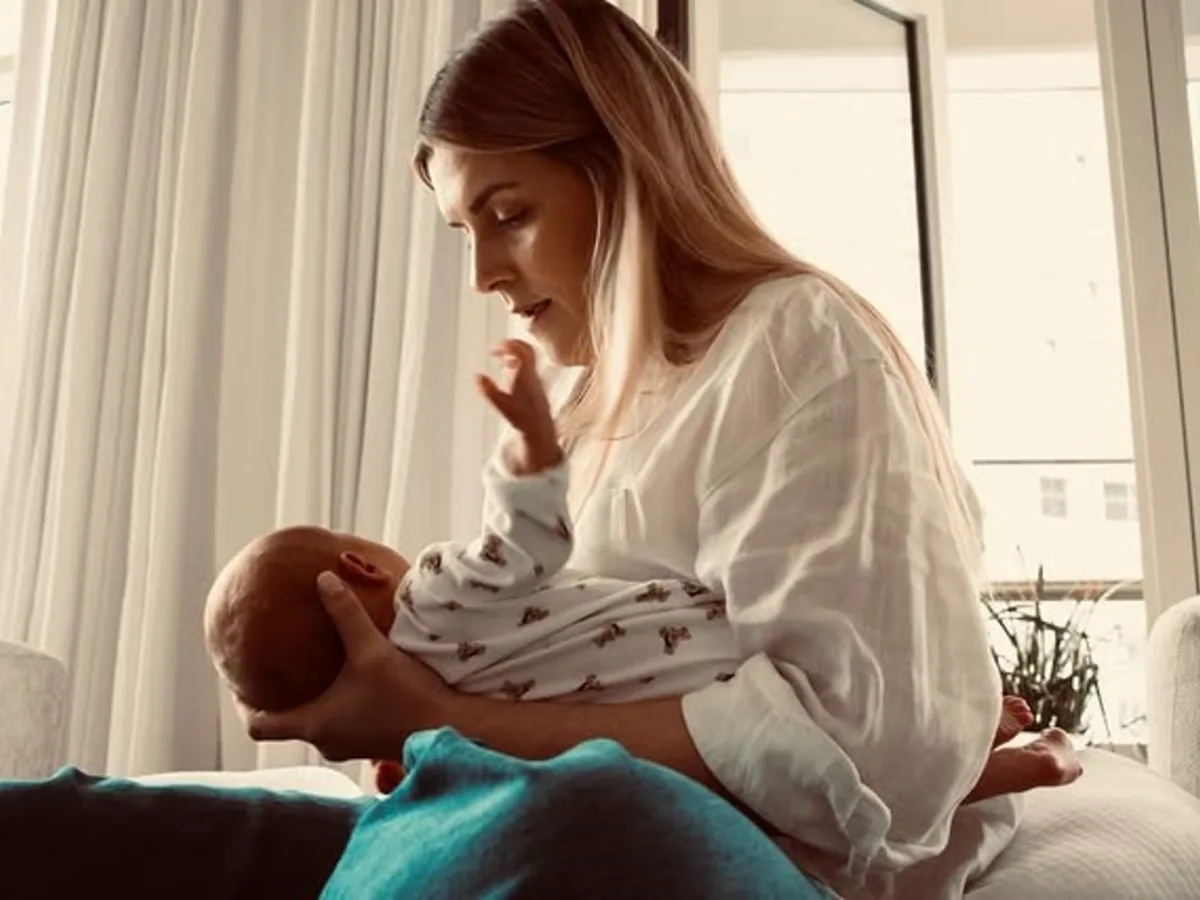 Sofía Aldrey fue mamá por primera vez y presentó a su hijo Marco