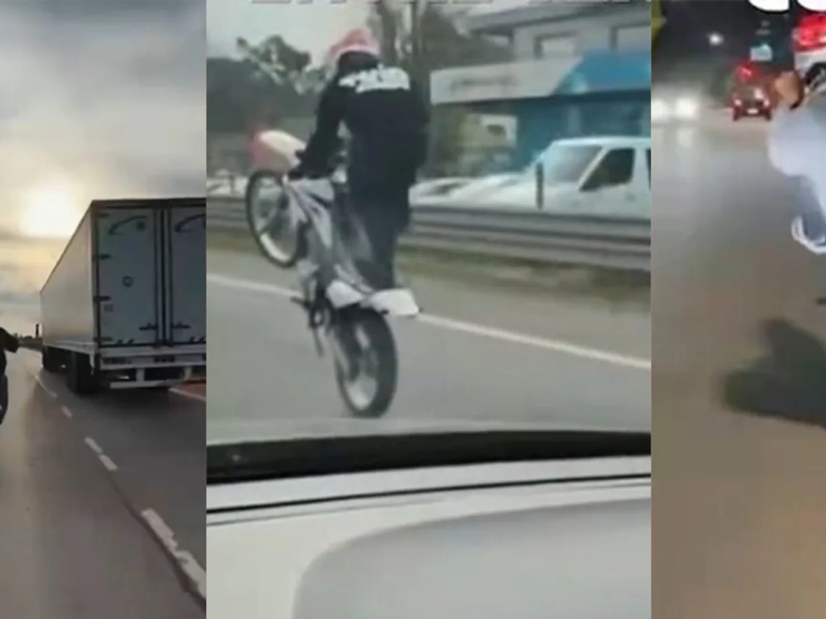 Hacía 'wheelie' en la ruta, se grababa y lo subía a redes: le suspendieron la licencia hasta 2099