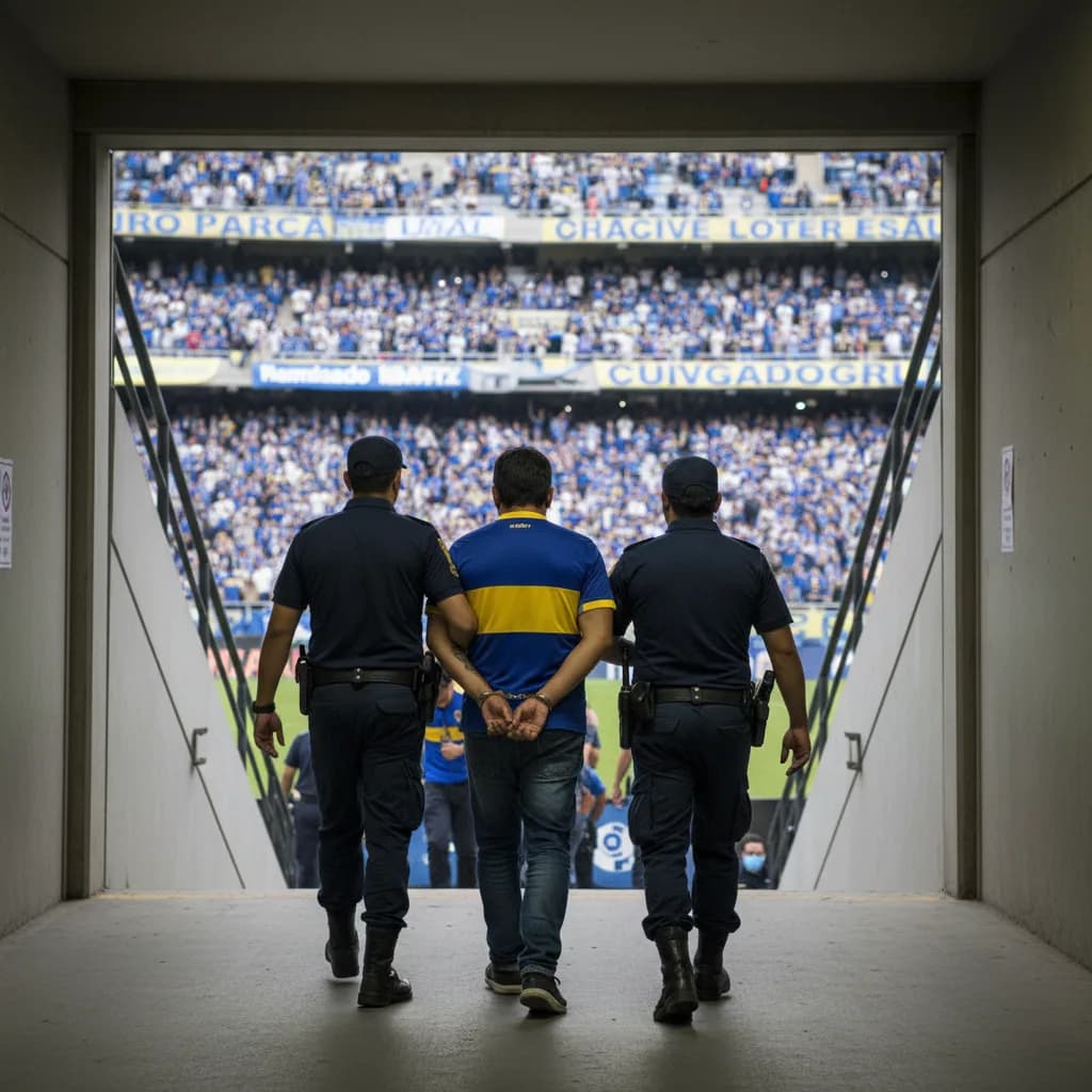 Detienen a hincha de Boca por gestos racistas contra Cruzeiro en Libertadores