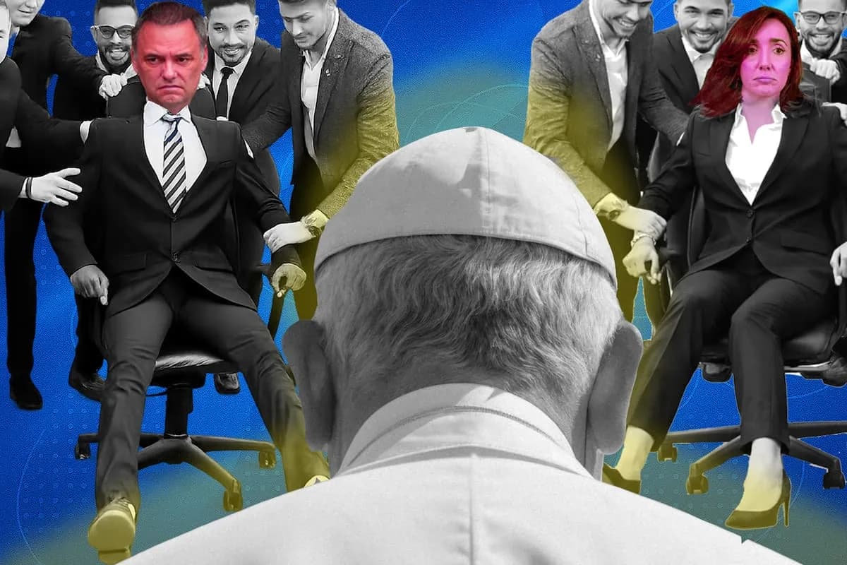 Adorni y Villarruel no pudieron compartir foto en homenaje al Papa en Luján
