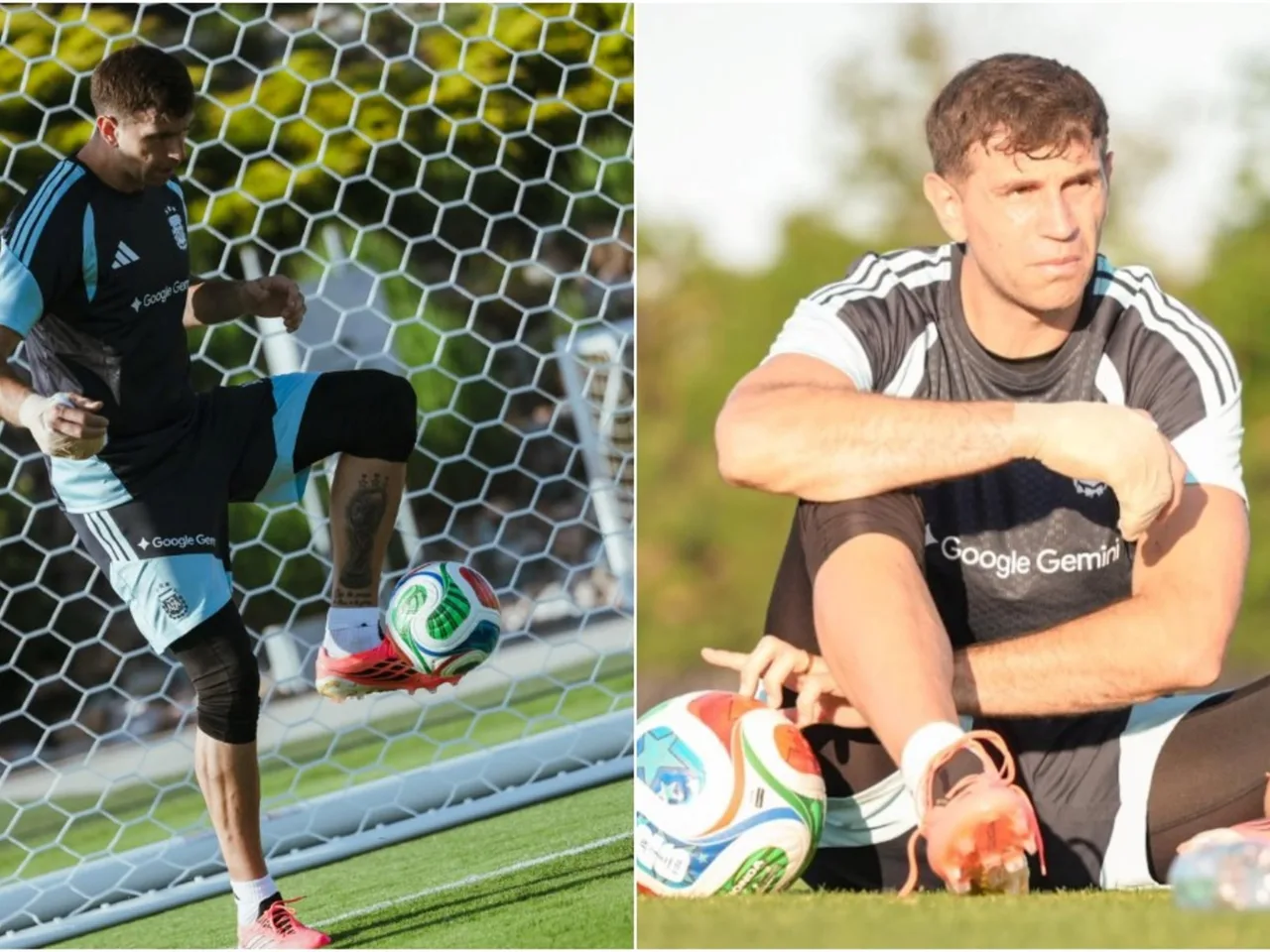 Dibu Martínez: "Triste, pero con mucha ilusión" en su primer entrenamiento con Argentina