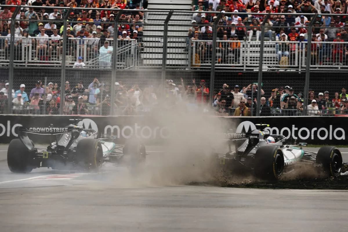 Russell y Antonelli se tocaron en la carrera sprint de Canadá: tensión en Mercedes