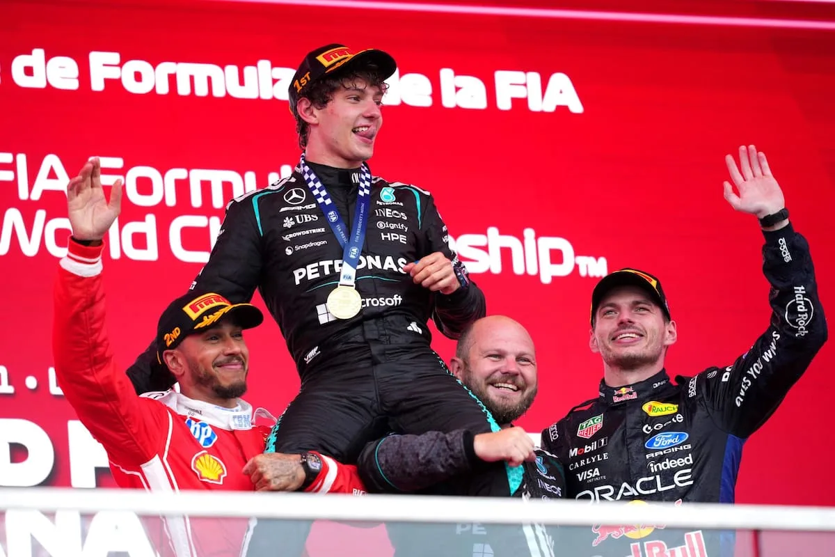 Antonelli ganó en Canadá con cuarta victoria consecutiva y tensión contra Russell