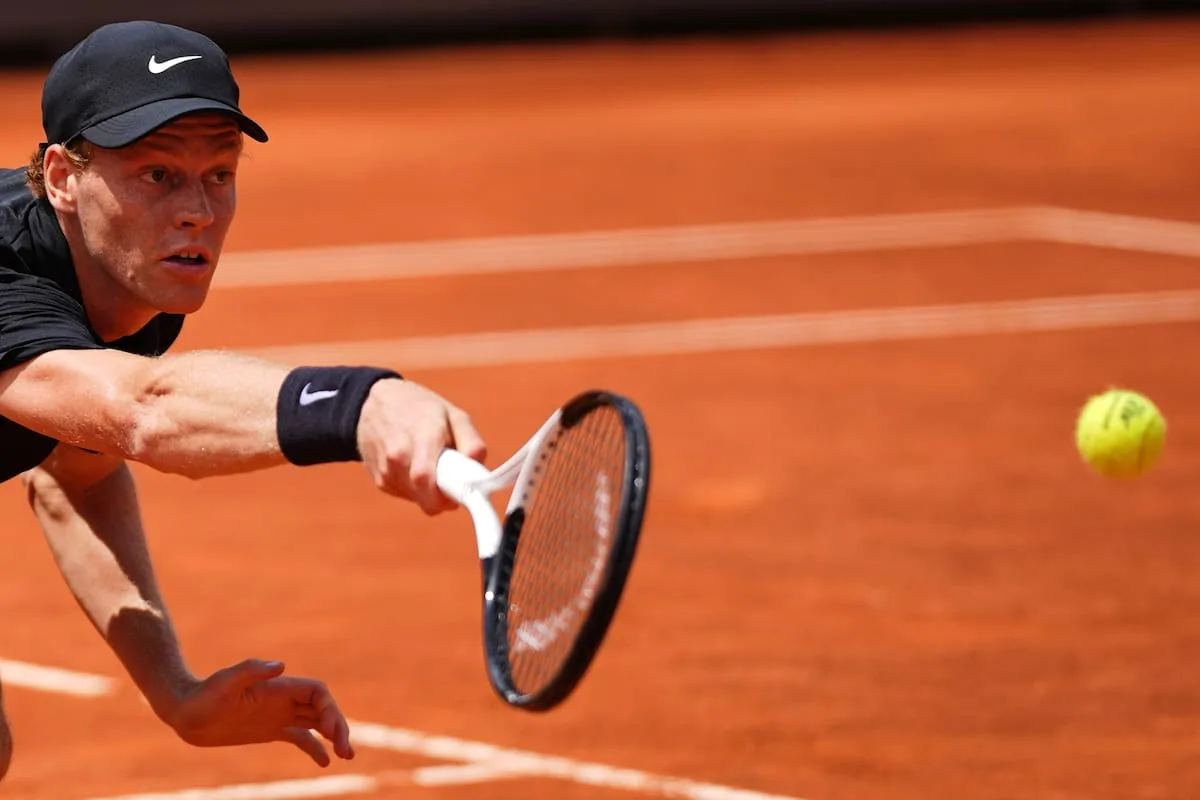 Sinner superó a Rublev en Roma y marcó un nuevo récord en Masters 1000