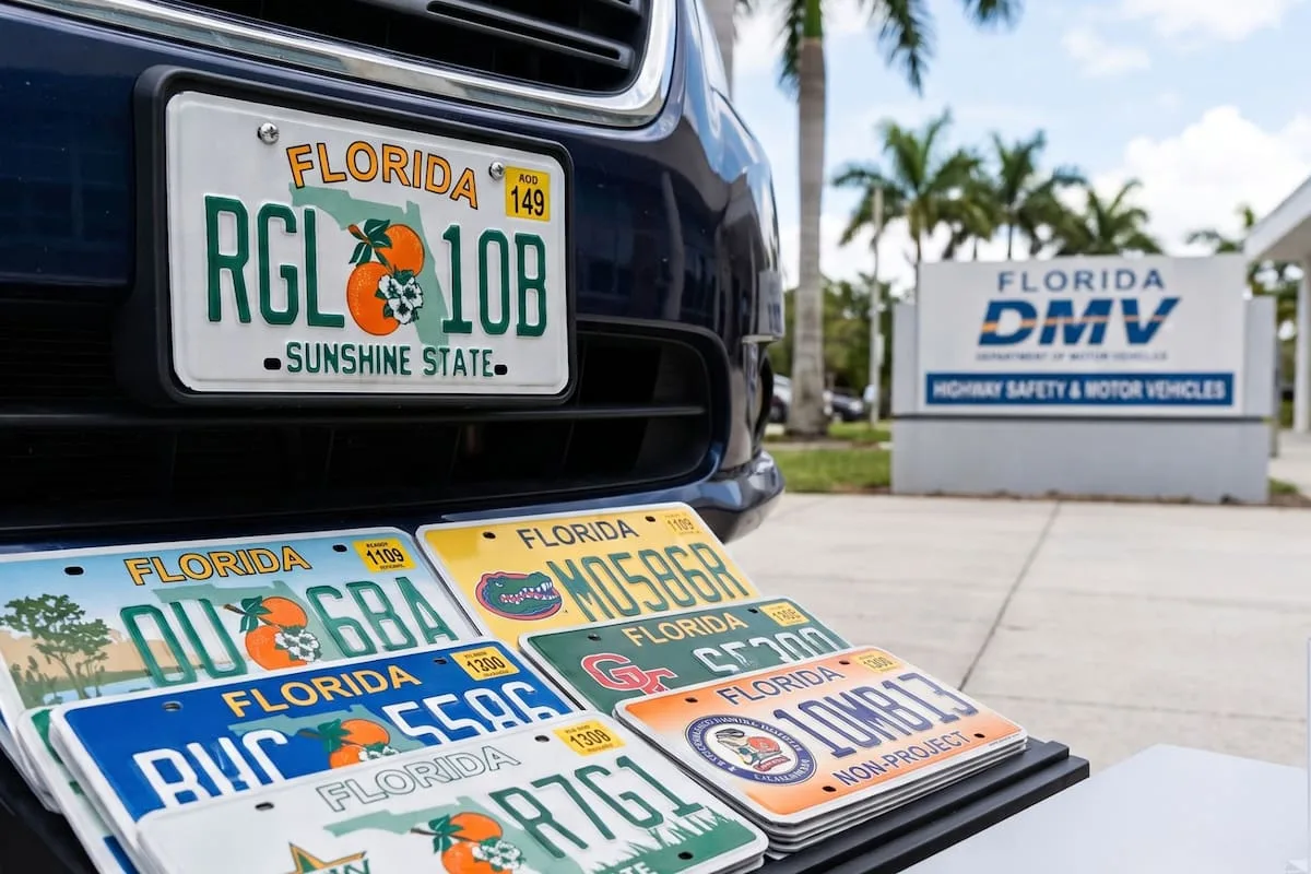 Ya es oficial en Florida: la ley que autoriza el uso de placas especiales desde el 1 de octubre para miles de conductores