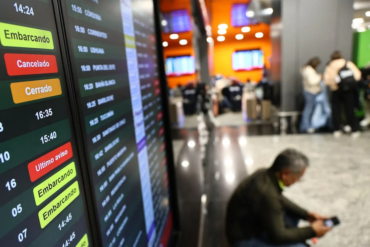 Aeroparque registra demoras y una cancelación en vuelos con destinos nacionales e internacionales