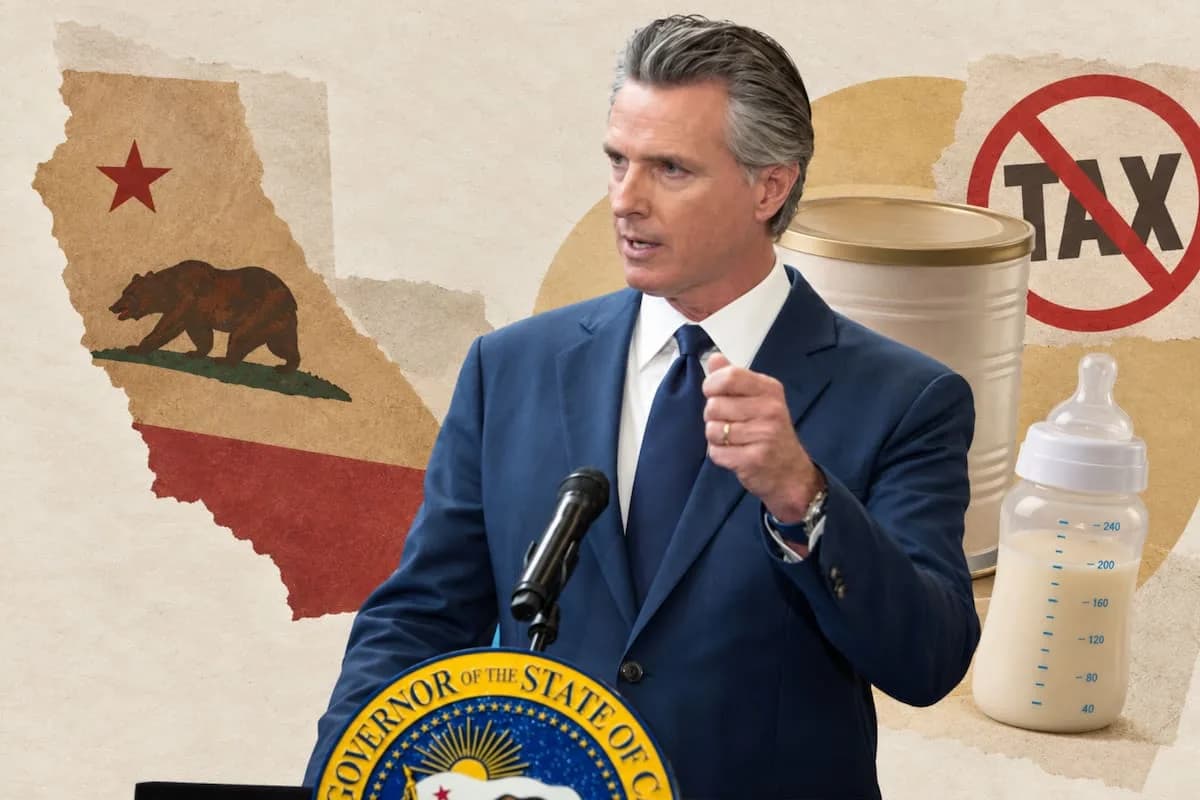En California: Newsom firmó la ley SB 1151 que libera de impuestos a un producto consumido por familias con hijos