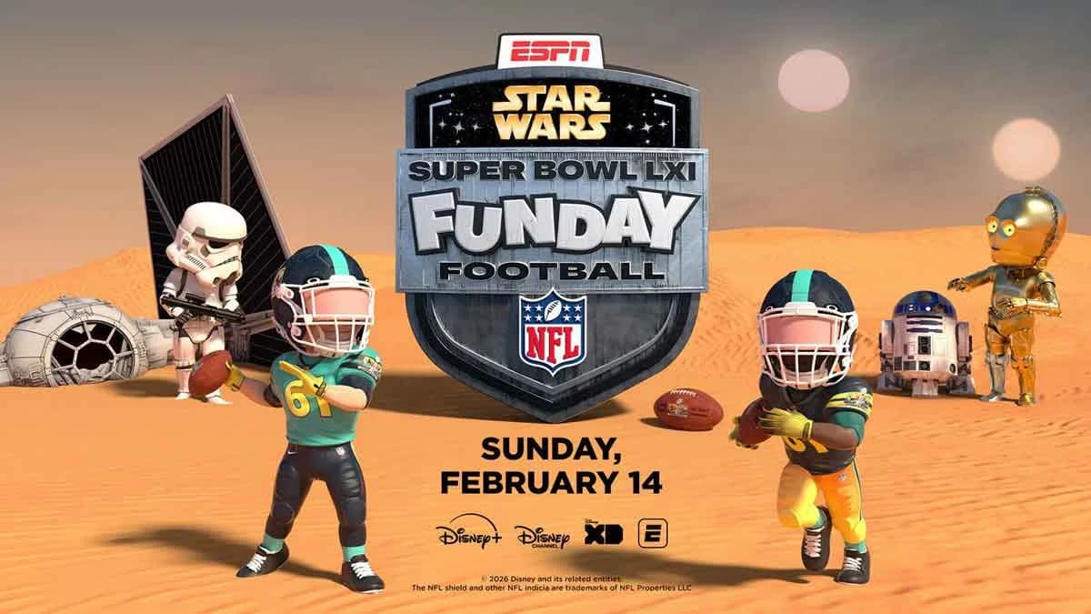Star Wars tendrá su propia Super Bowl: transmisión animada en tiempo real para 2027