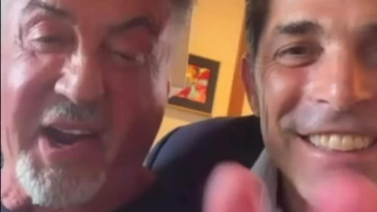Nicolás Vázquez recibió una videollamada sorpresa de Sylvester Stallone: "Gracias, Sly"