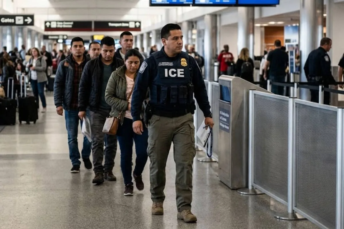 Es oficial: el ICE alcanza récord de detenciones con operativos en aeropuertos y nuevas tácticas contra inmigrantes