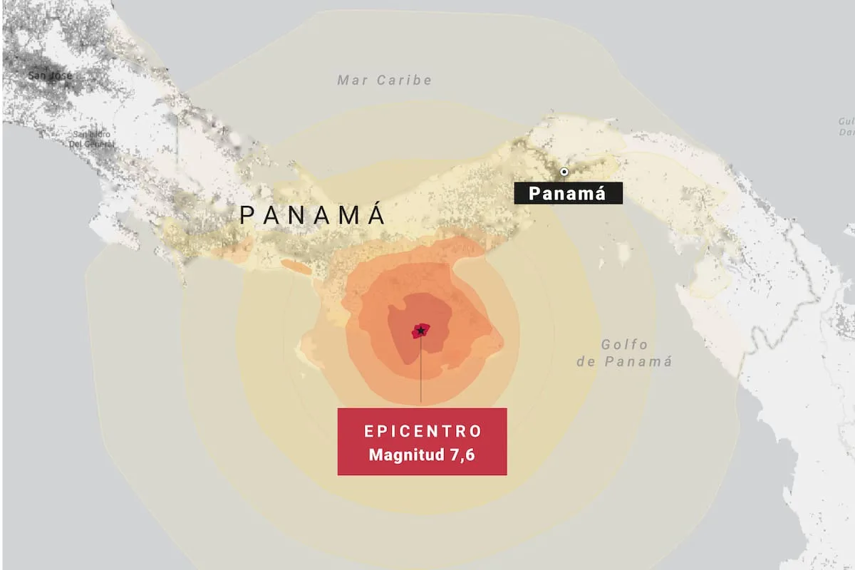 Terremoto de magnitud 7,7 sacudió Panamá: hubo daños y ya no hay alerta de tsunami