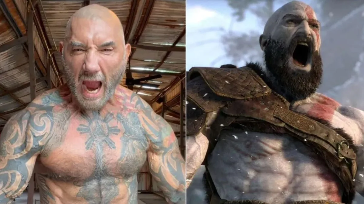 Dave Bautista muestra su transformación física para interpretar a Kratos en la serie de God of War