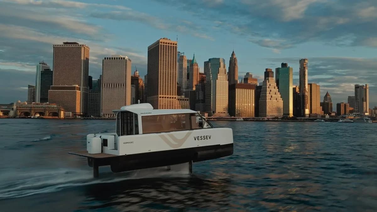 Vessev built an electric ferry that almost flies