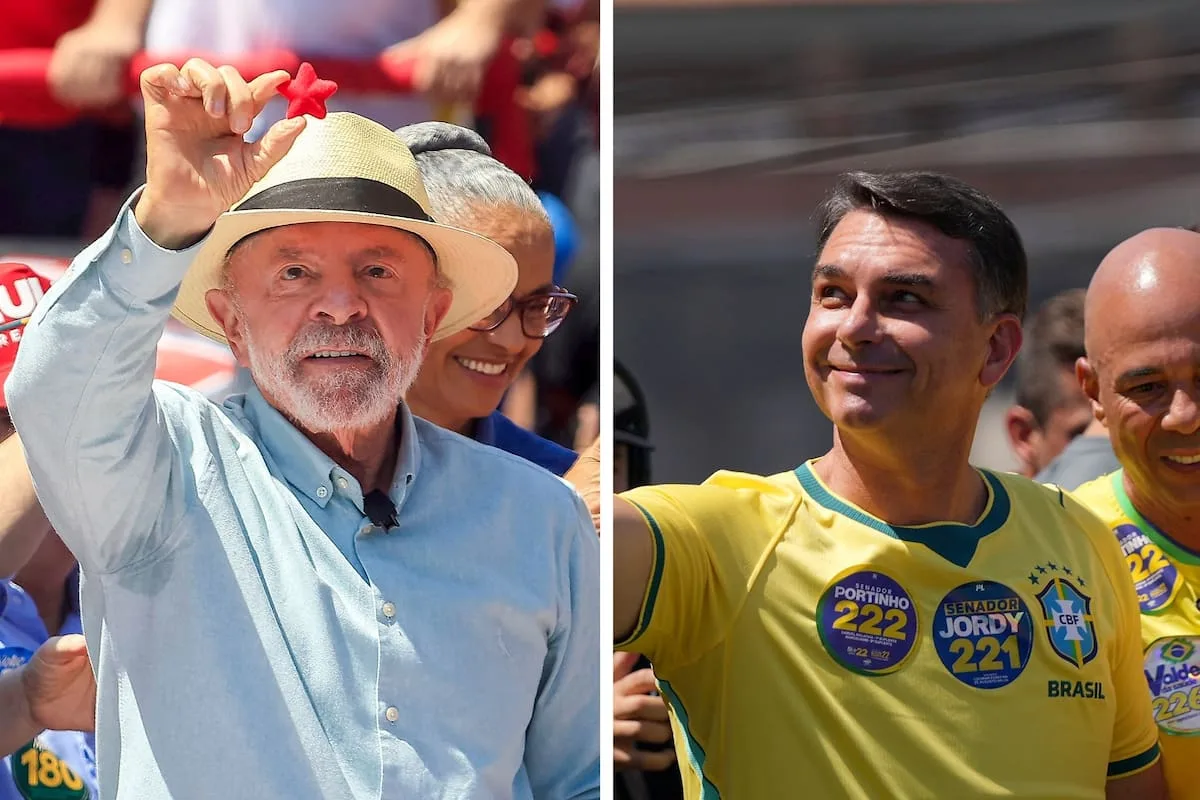 Empate técnico, escándalos y sus últimas cartas: cómo llegan Lula y Flavio Bolsonaro a las elecciones en Brasil