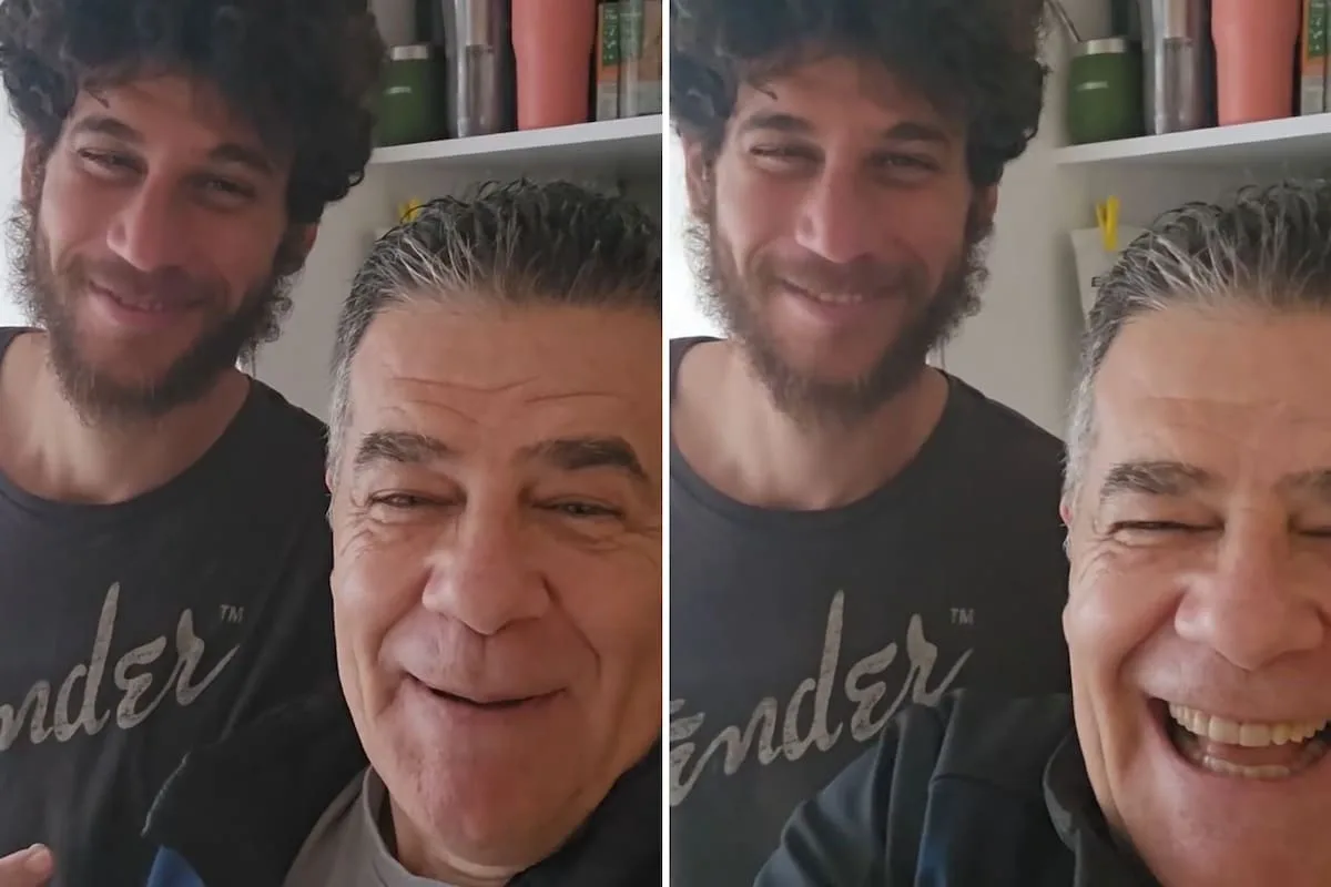 Julián Weich recibió la visita de Jerónimo y mostró cómo está hoy: “Vino el hijo hippie, happy, sustentable”