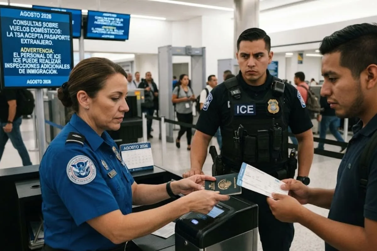 Cómo el cruce de datos entre el ICE y la TSA detecta inmigrantes en aeropuertos de EE.UU.