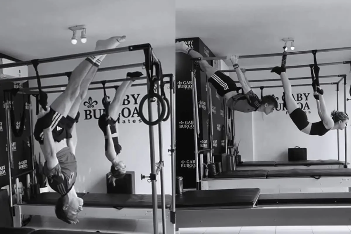 Muna Pauls llevó a su novio a pilates para probarle que no era fácil y él la sorprendió