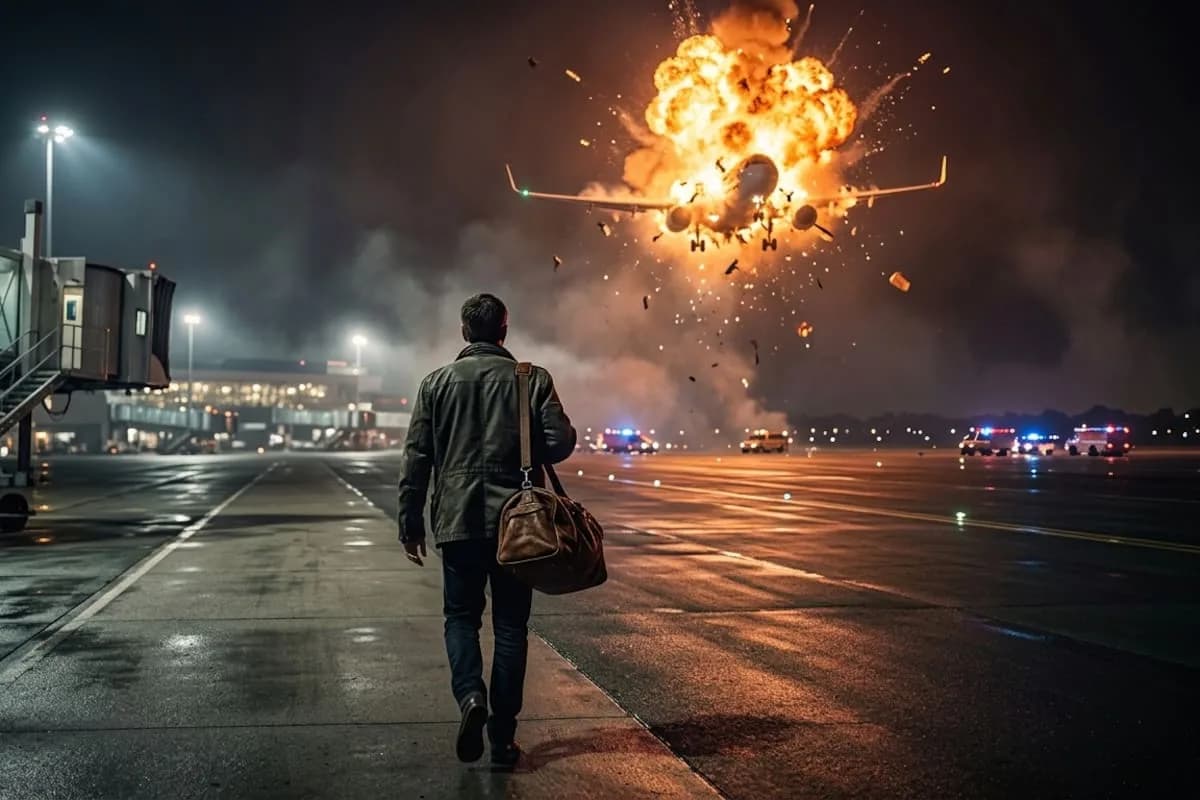 Se bajó del avión antes del despegue y minutos después la nave explotó con 107 personas a bordo