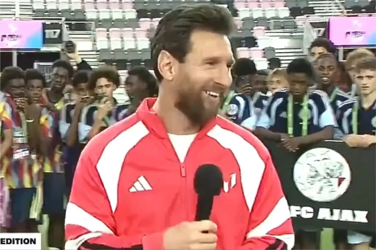 Messi inauguró la Messi Cup en Miami y se rió de su discurso: “La hice re larga”