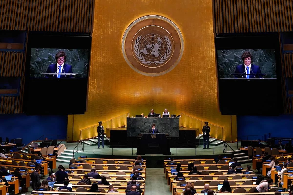 A qué hora habla Javier Milei en la ONU hoy, con un mensaje por Malvinas
