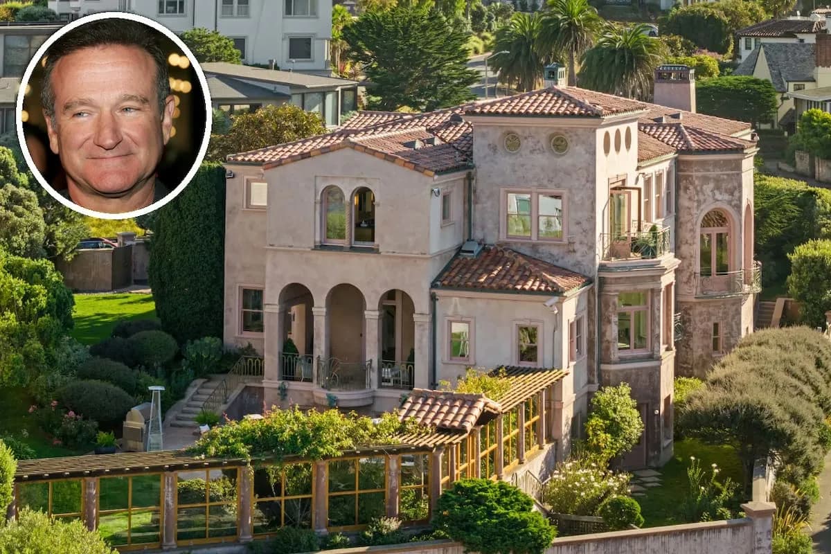 Robin Williams, actor y comediante, tenía una casa con habitaciones secretas y vistas al Golden Gate