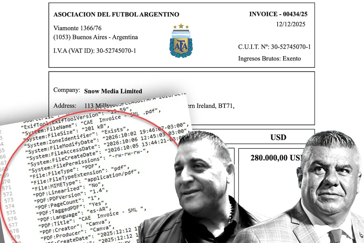 Una empleada de la AFA generó facturas de agentes de cobro por US$ 720.000