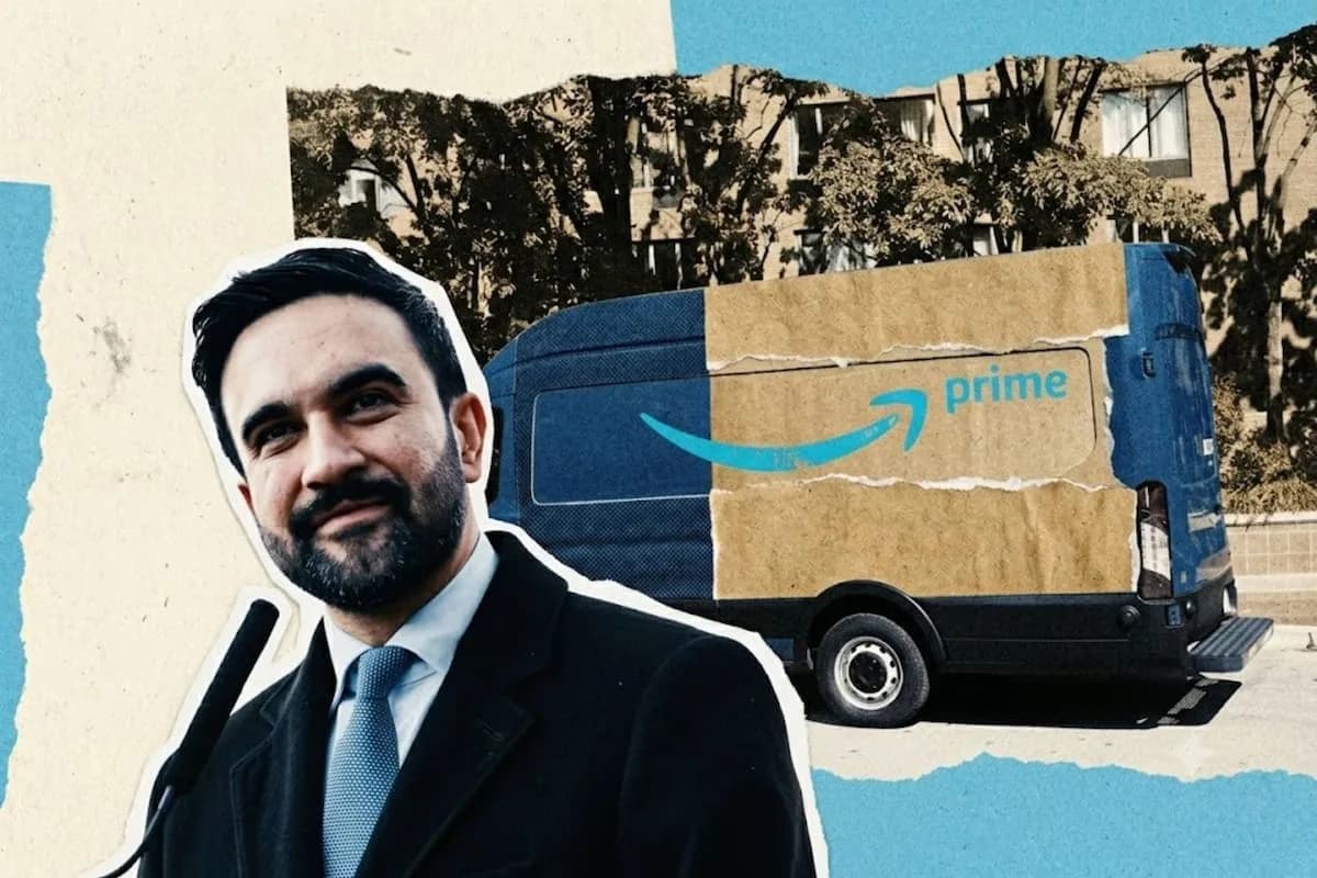Mamdani respalda en Nueva York una ley que obligaría a Amazon a contratar directo a sus repartidores