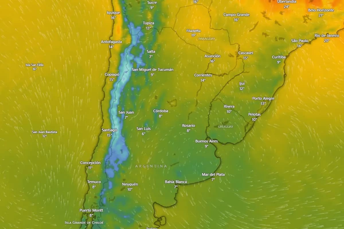 Hay alerta amarilla por frío extremo y nevadas para este lunes 14 de septiembre: las provincias afectadas
