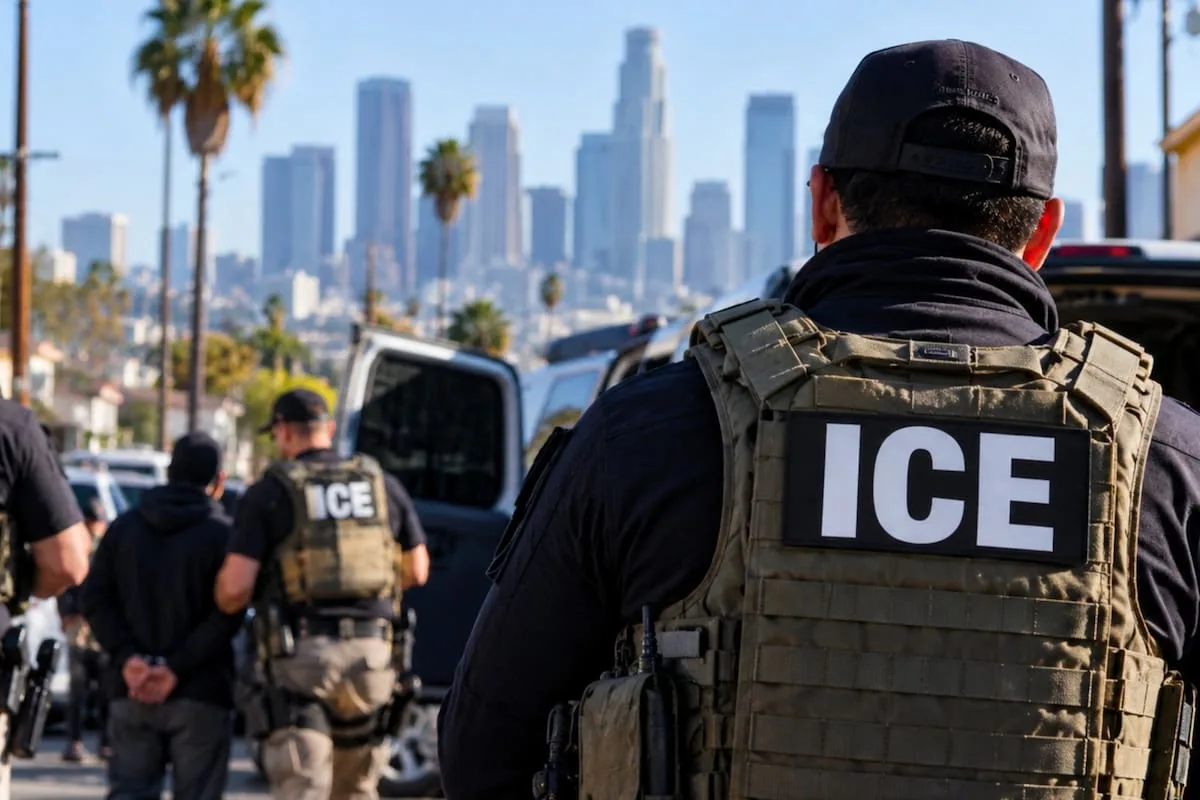 El ICE detuvo a un inmigrante en California y dejó su camioneta encendida en el estacionamiento