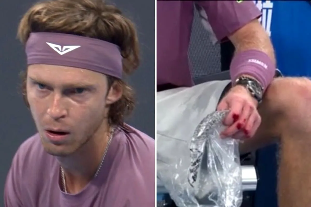 El ataque de furia de una figura del tenis: golpeó un cartel con la mano y terminó con los dedos llenos de sangre