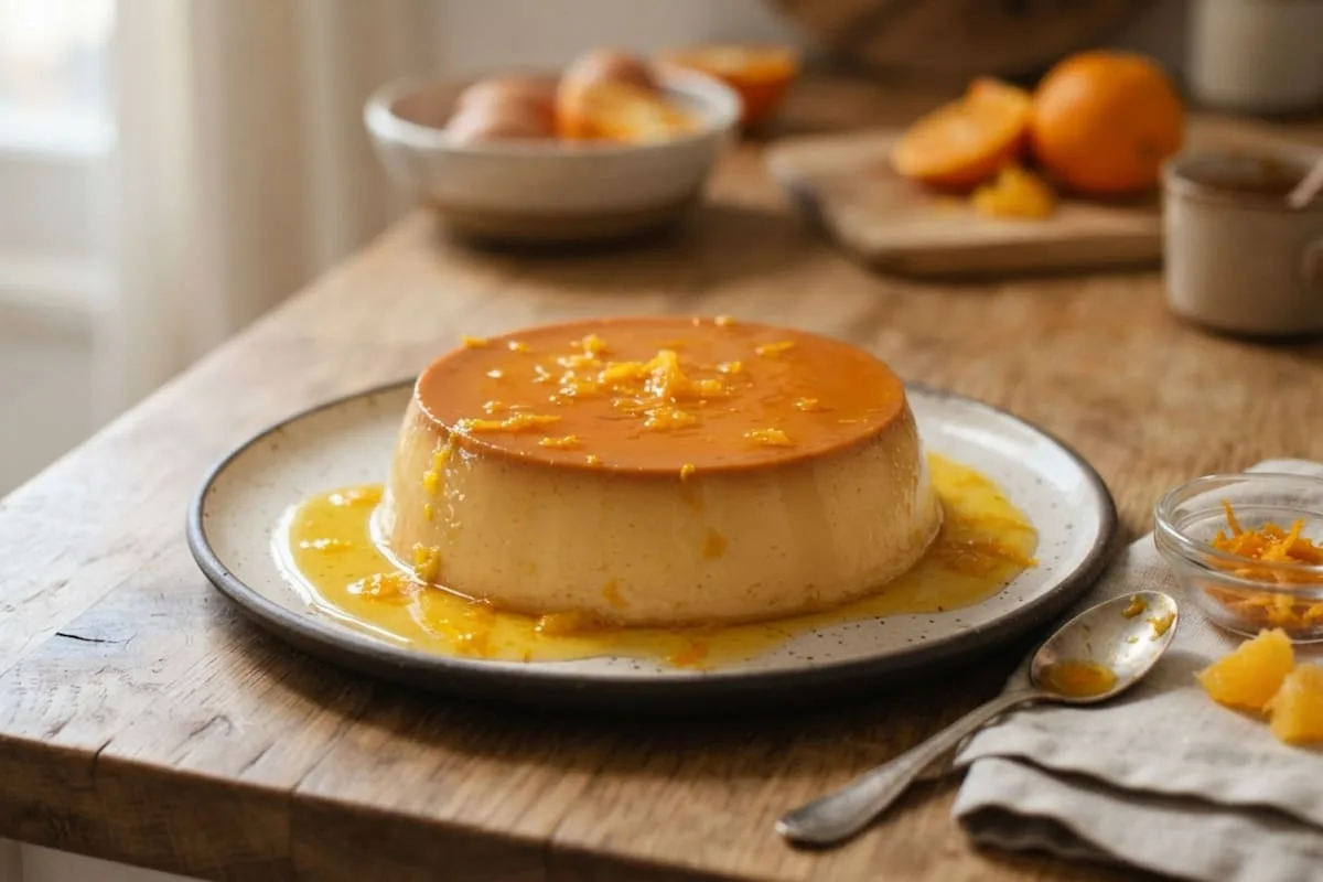 Flan sin azúcar con caramelo de naranja: cómo preparar esta versión de un clásico que no decepciona