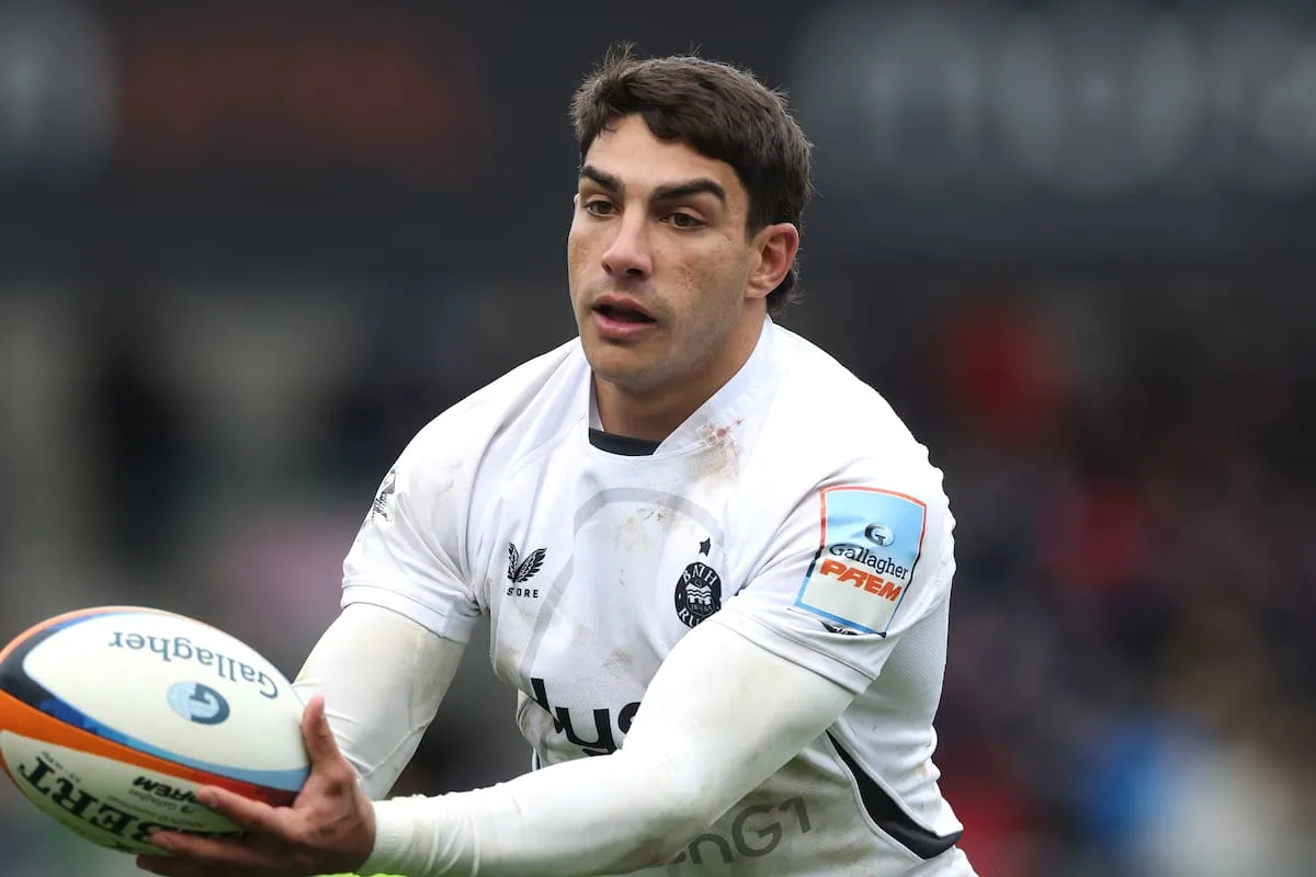 Santiago Carreras hizo un sensacional try para Bath contra Harlequins en el inicio de la Premiership