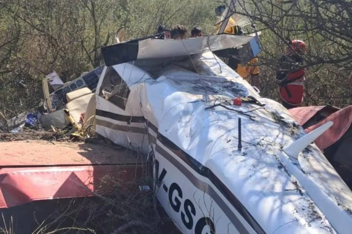Se estrelló una avioneta en Córdoba y hospitalizaron a cinco personas