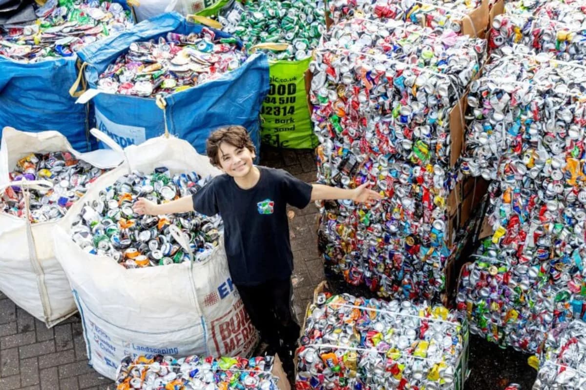 Ryan tiene 13 años y se hizo millonario por reciclar latas: “Se me ocurrió esto porque quería ayudar a las personas y al medio ambiente al mismo tiempo”