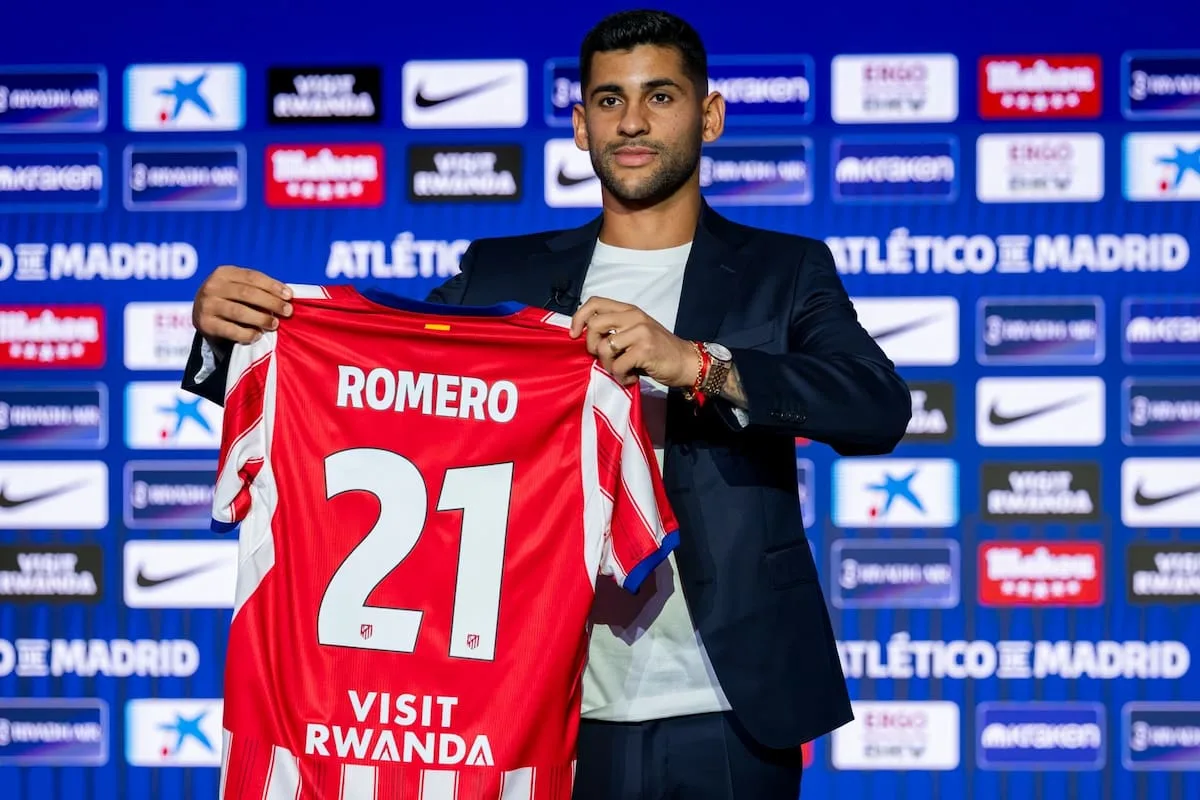 Cuti Romero fue presentado en Atlético de Madrid y dijo que a Julián Alvarez lo ve “con ganas”
