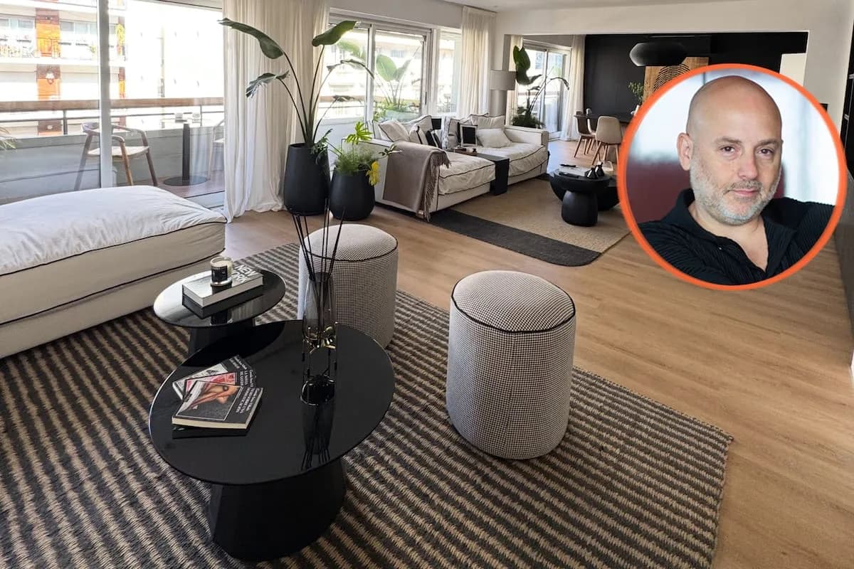 José María Muscari mostró la remodelación de su departamento en Recoleta