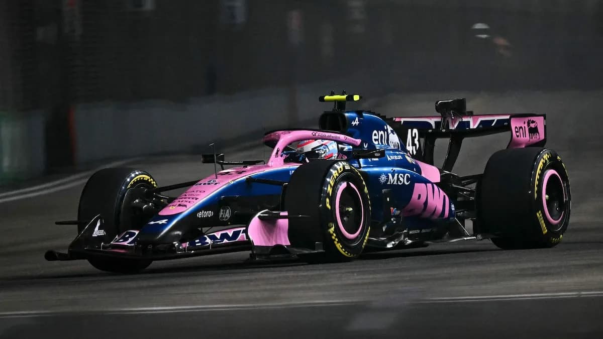 Franco Colapinto largará 11° la carrera sprint de Singapur y quedó a 94 milésimas de Gasly