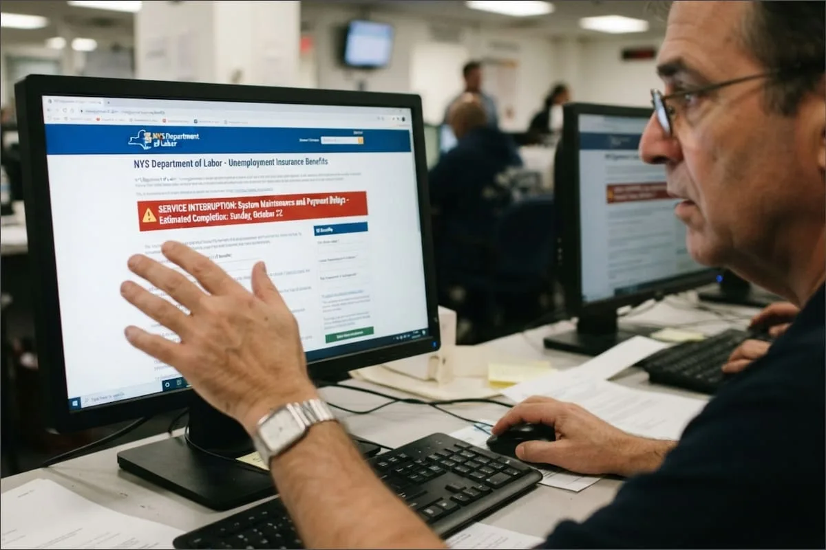Nueva York suspende los trámites del seguro de desempleo por una actualización y advierte demoras en los pagos