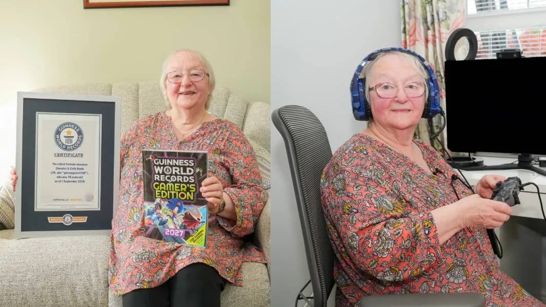 La abuela streamer de Fortnite de 78 años que conquistó un Récord Guinness Mundial