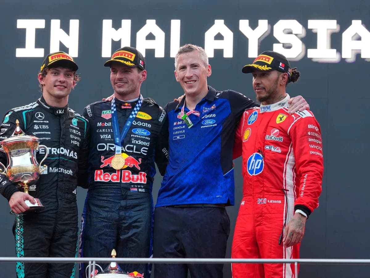 Max Verstappen reinó en el caos de Sepang para ganar por primera vez en 2026: Antonelli y un paso más rumbo al título de la F1