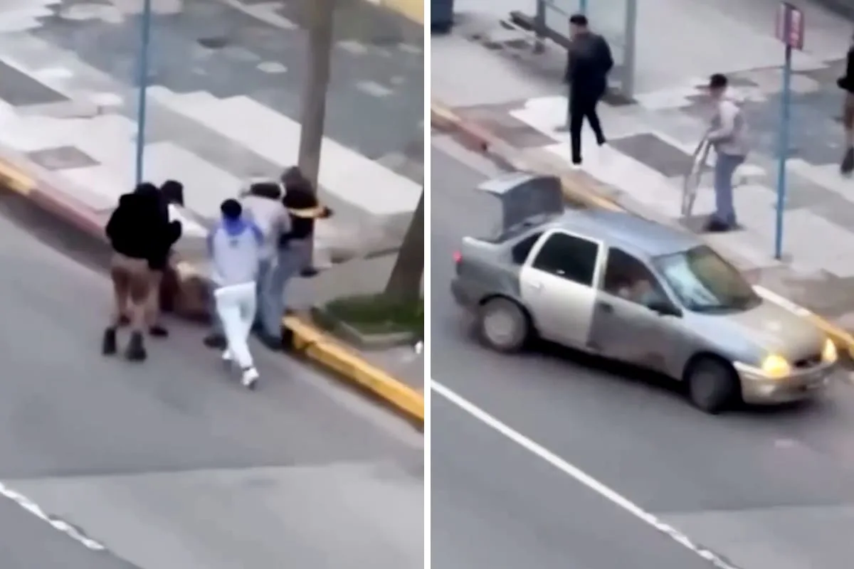 Golpiza a la salida de un boliche en Mar del Plata: un auto entró en contramano y frenó el ataque