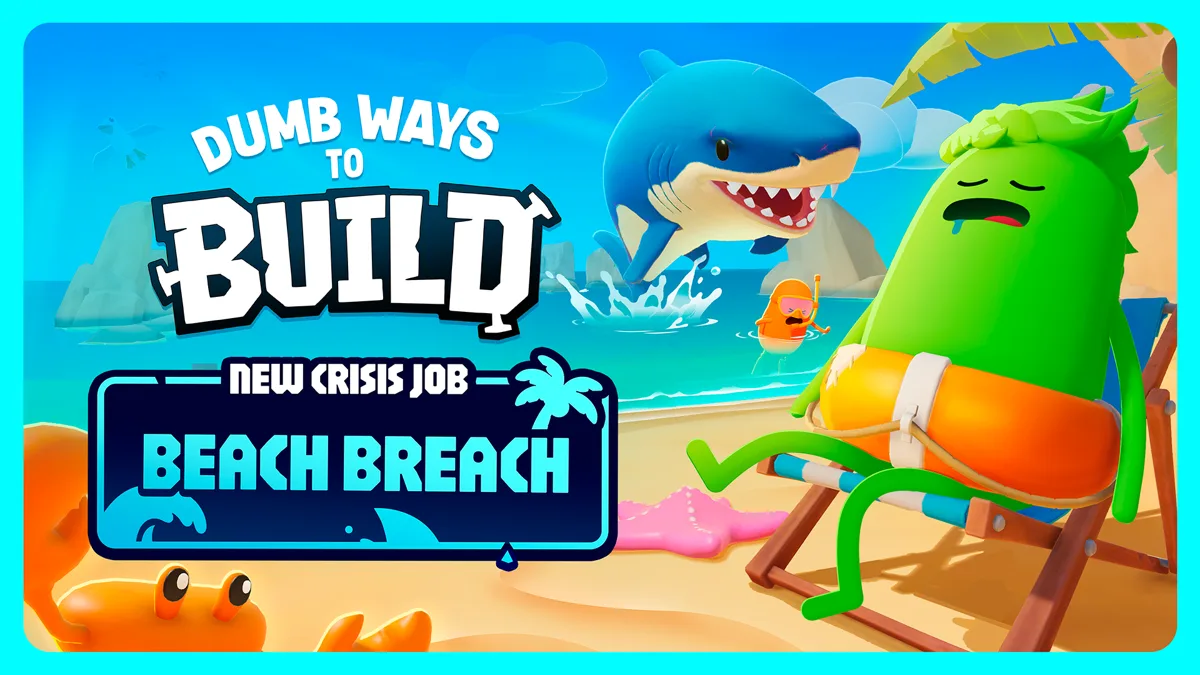 Dumb Ways to Build suma Beach Breach: tiburones, plataformas petroleras y caos costero