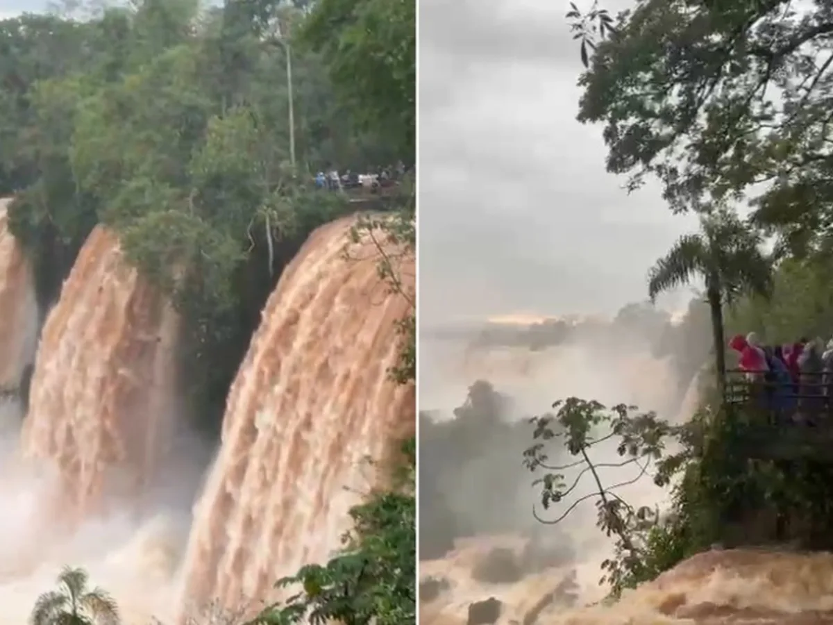 Cataratas del Iguazú: cierran otra vez las pasarelas por la crecida del río