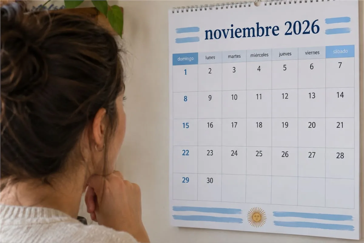 Feriados de noviembre 2026 en Argentina: dos fines de semana largos y los asuetos por el papa