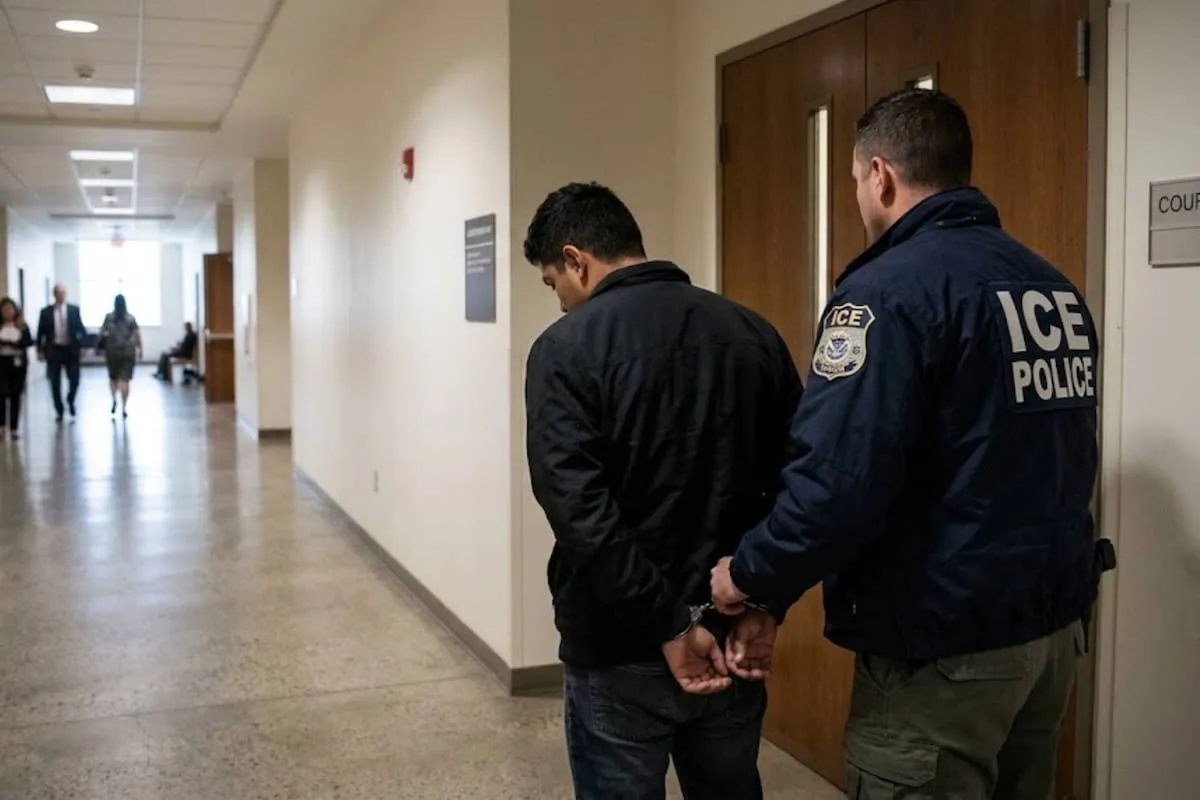 Estudio de UCLA revela arrestos de migrantes en citas del Uscis y tribunales de California