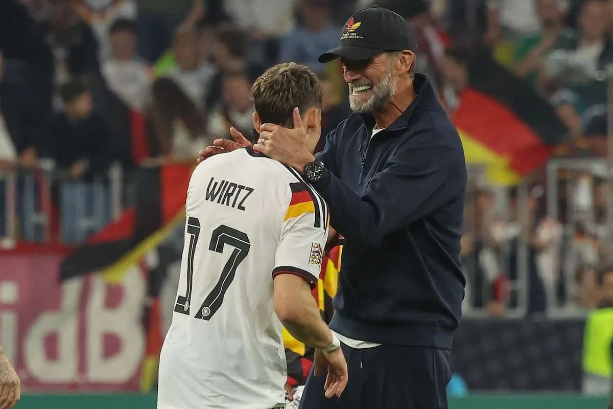 Klopp ganó su primer partido con Alemania y defendió a Wirtz, autor de un golazo: “Está en plena forma”