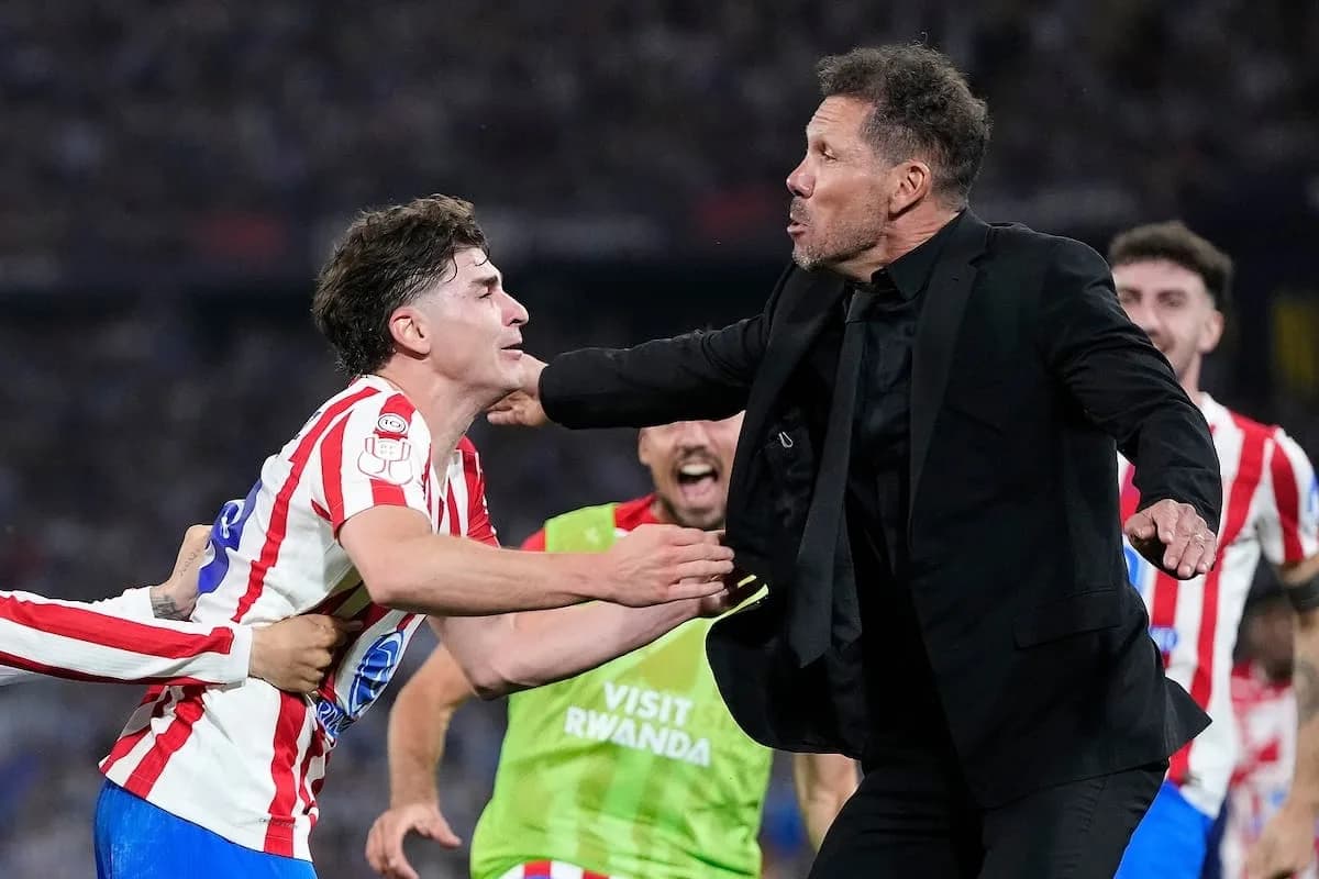 Simeone volvió a hablar de los agravios de los hinchas de Atlético de Madrid contra Julián y confirmó su convocatoria