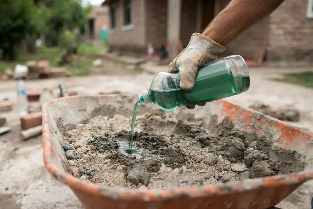 Los albañiles concuerdan: el truco de mezclar detergente con hormigón para reparaciones sencillas
