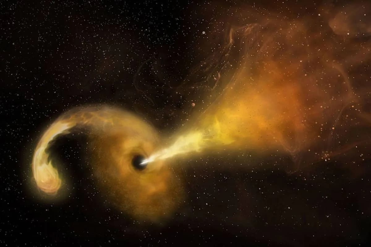 La NASA revela imágenes de un agujero negro 'huérfano' devorando una estrella